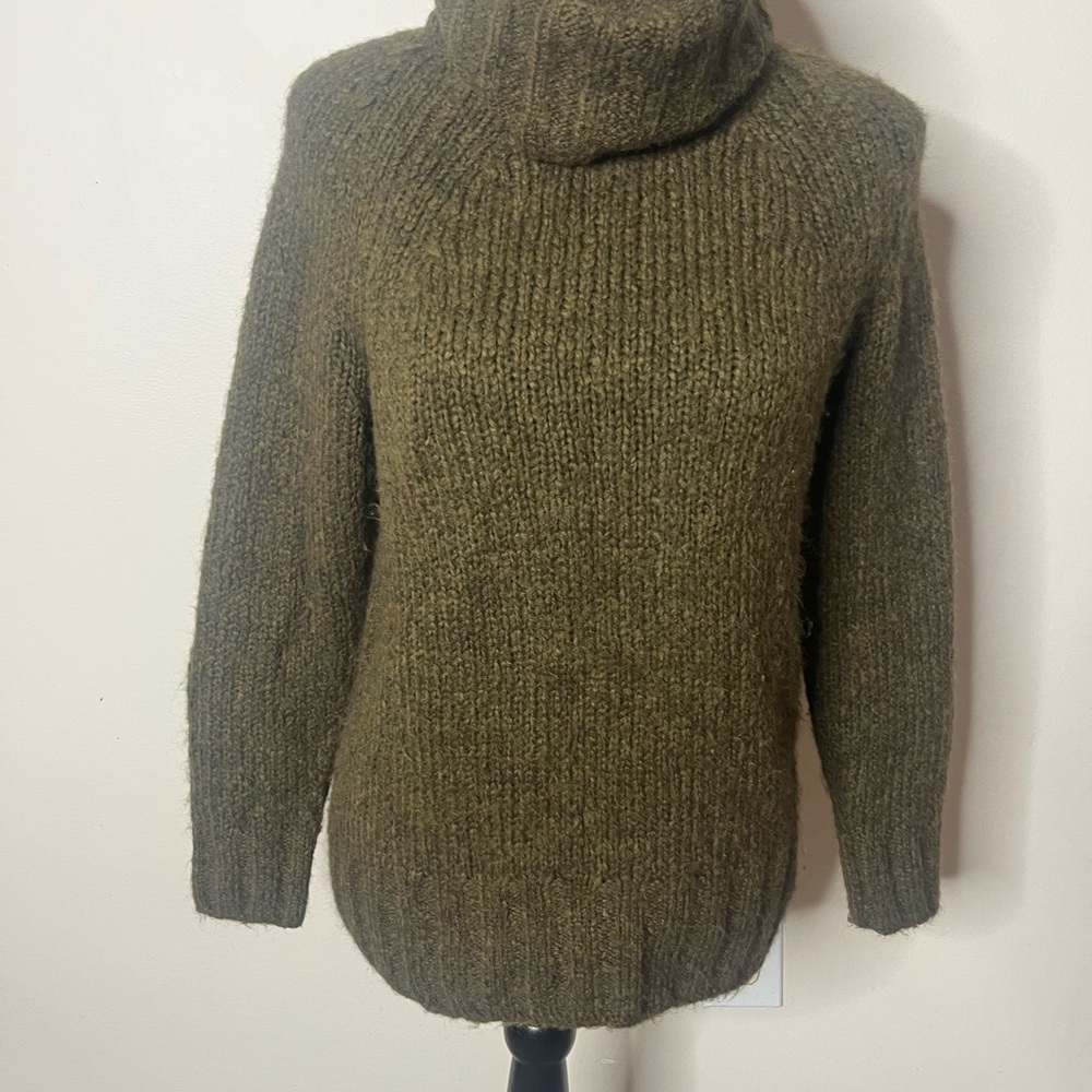The Group Babaton Women’s Brown Wool Blend Turtleneck Sweater Sz XXS